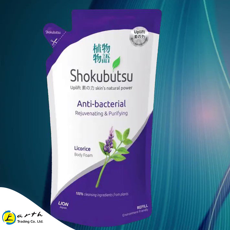 Shokubutsu Anti-Bacterial Body Foam (Licorice) 600ml refill