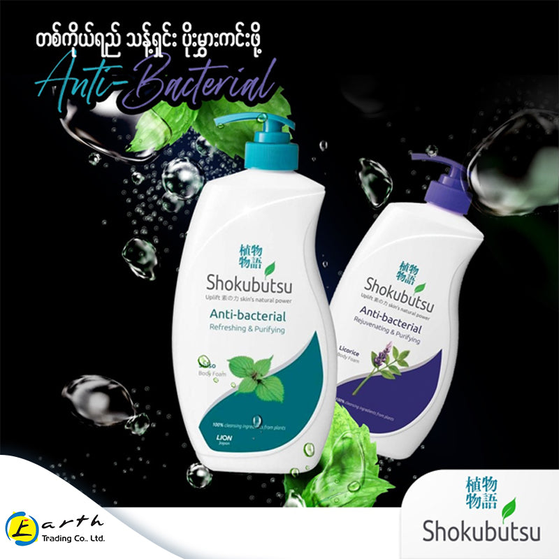 Shokubutsu Anti-Bacterial Body Foam (Refreshing & Purifying) Shiso 900ml