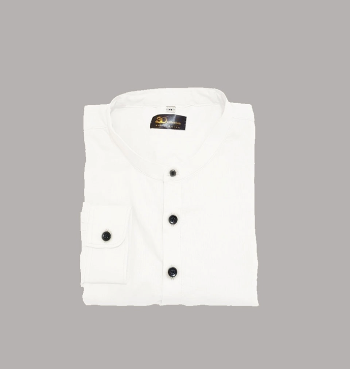SD COLLECTION (Men's Four-Button stand coller Shirt )