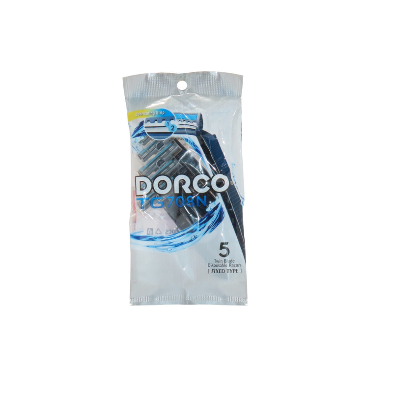 Dorco TG-708-5P Twin Blade Portable (Lubricant)