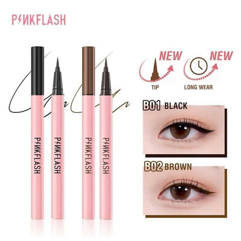 Pink flash eyeliner