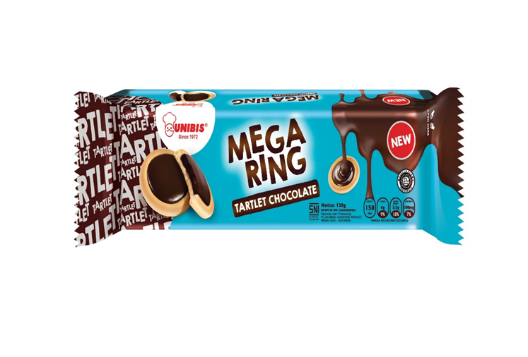Unibis Mega Ring Tartlet Chocolate Biscuits 120g