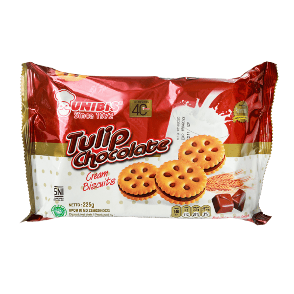 Unibis Tulip Chocolate Cream Biscuits (225 g)