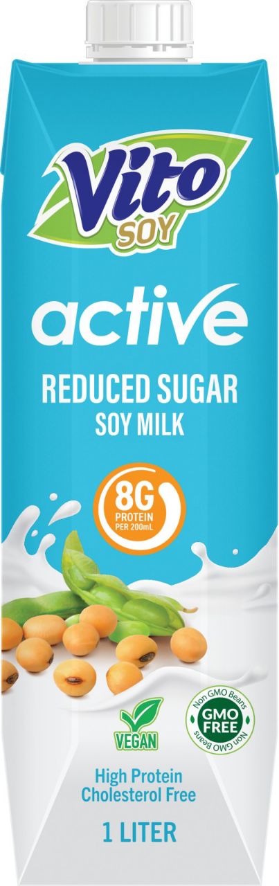 Vito Active Soy milk 1L (Reduced sugar)