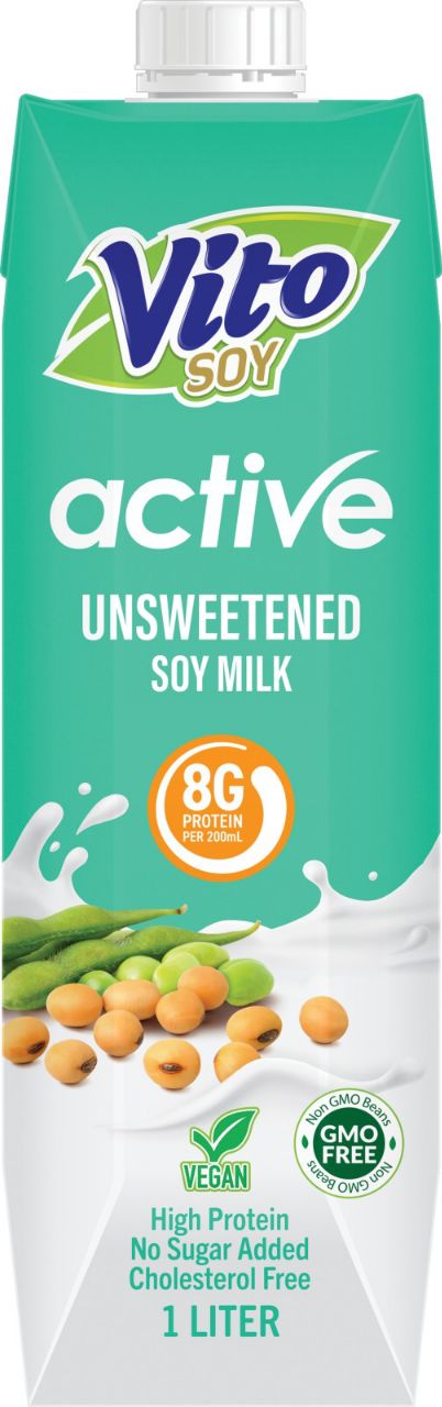 Vito Active soy milk 1L (Unsweetened )