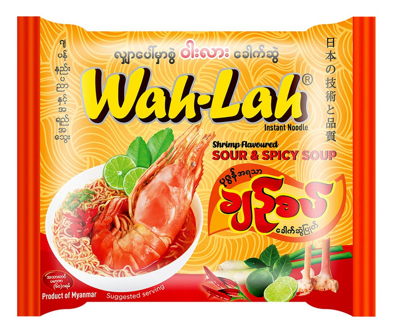 Wah Lah Sour & Spicy Soup (Shrimp Flavoured) 60g- Buy 3 Pcs Save 200Ks