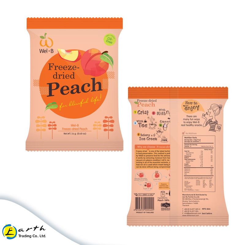 Wel B Freeze Dried Peach 14g