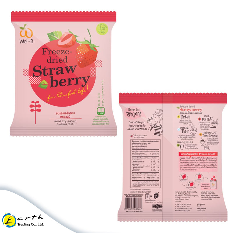 Wel B Freeze Dried Strawberry 22 g