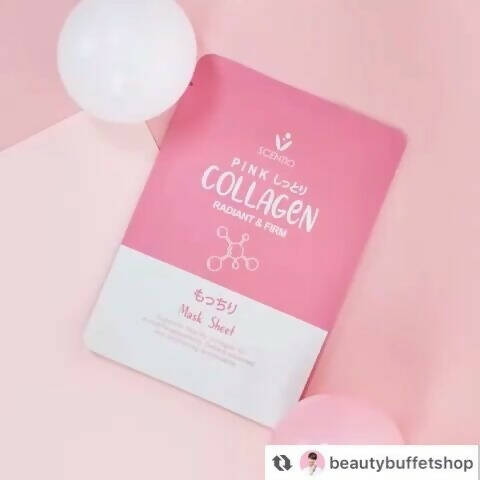 SCENTIO pink collangen Radiant & Firm Sheet Mask