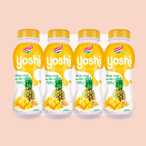 Asia Yoshi Tropical Fruit Yogurt 200ml *4 pcs