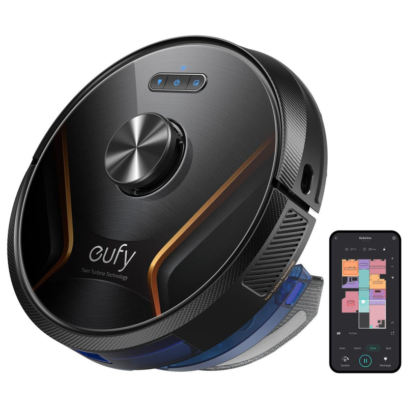 eufy by Anker, RoboVac X8 Hybrid,Robot Vacuum and Mop Cleaner with iPath Laser Navigation,Twin-Turbine Technology generates 2000Pa x2 Suction,AI. Map 2.0 Technology,Wi-Fi, Perfect for Pet Owner