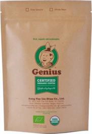 GENIUS ORGANIC YWAR NGAN WHOLE BEAN COFFEE 250G