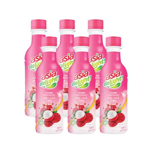 Asia Delight Lychee Pomegranate 250ml (6pcs)