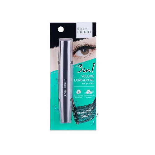 BABY BRIGHT 3 IN 1 VOLUME LONG & CURL MASCARA 8G