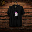 Crown T-Shirt Ghost (Black - White Colour )