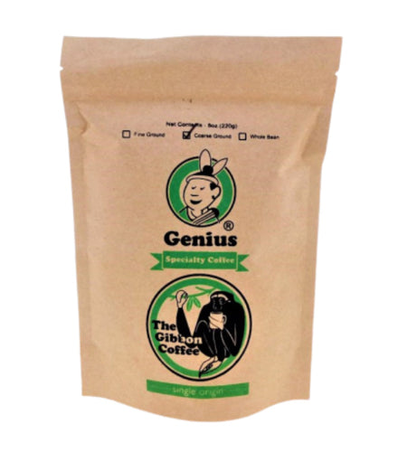 GENIUS 100% Gibbon Coarse GROUND COFFEE PAPER BAG 220G
