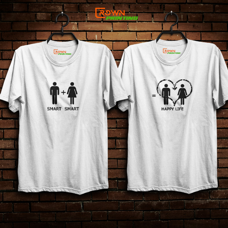 Crown T-Shirt Valentine Day Design (Black & White)