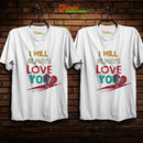 Crown T-Shirt Valentine Day Design (Black & White)