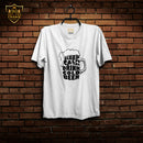 Crown T-Shirt  Keep Clam (Black - White Colour)