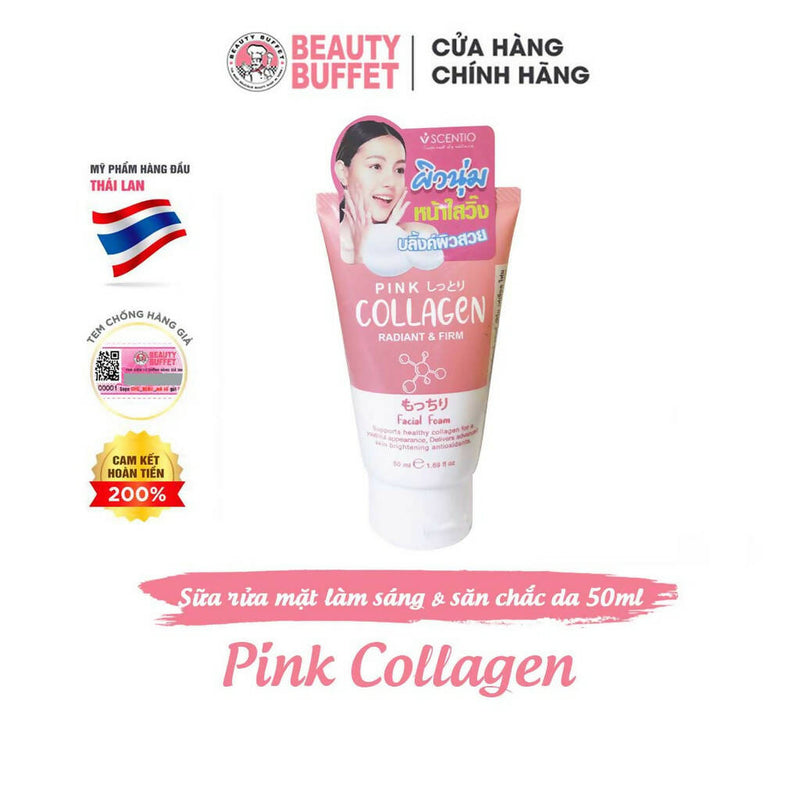 SCENTIO pink collangen Radiant & Firm foam 50ml