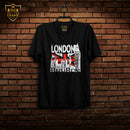 Crown T-Shirt London (Black -White Colour)-