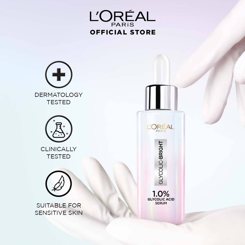 LOREAL GLYCOLIC BRIGHT INSTANT GLOWING FACE SERUM 30Ml