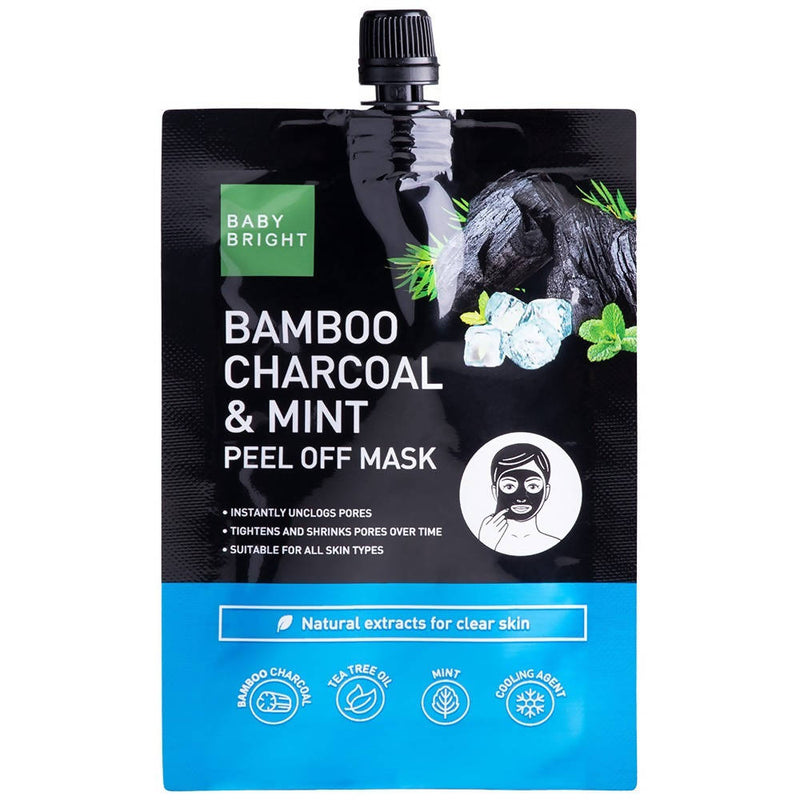 Baby Bright Bamboo Charcoal & Mint Peel Off Mask 10g