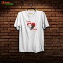Crown T-Shirt Valentine Day Design (Black & White)