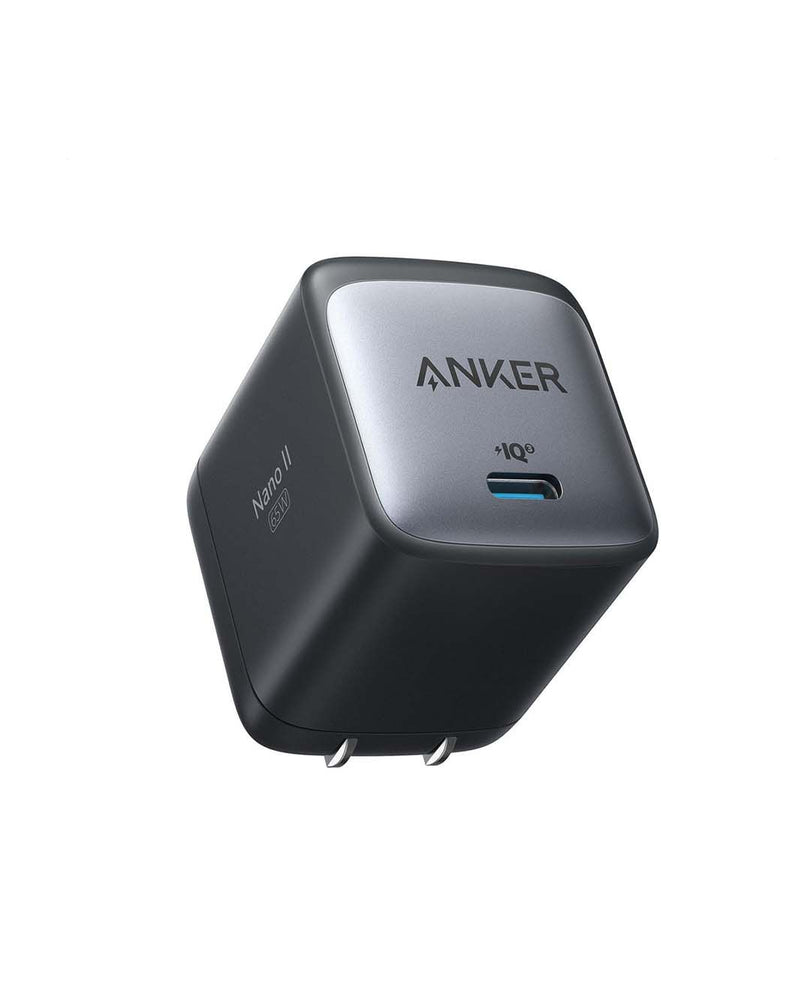 Anker Nano II 65W 715 USB C Foldable Charger,GaN II PPS (MacBook Pro/Air,Galaxy S20/S10,Dell XPS 13,Note 20/10,iPhone 13/12/11,iPad Pro and More)