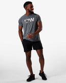 ICIW Training Mesh T-shirt Grey Melange Men