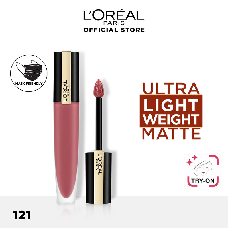 LOREAL ROUGE SIGNATURE MATTE INK LIQUID LIPSTICK I RULE 7 ML