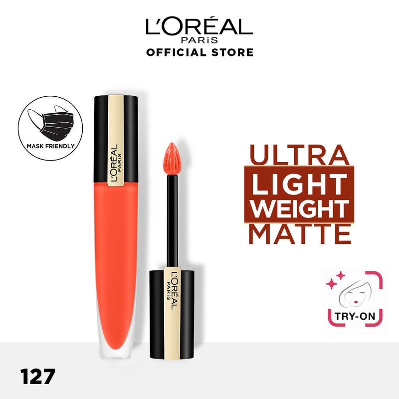 LOREAL ROUGE SIGNATURE MATTE INK LIQUID LIPSTICK I RULE 7 ML