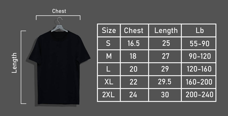 Crown T-Shirt  Keep Clam (Black - White Colour)