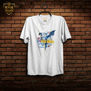 Crown T-Shirt Super Man (Black - White Colour )