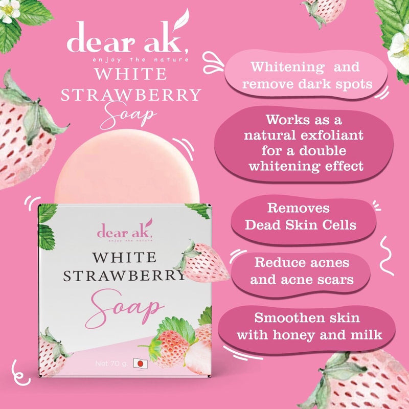 Dear AK White Strawberry Soap