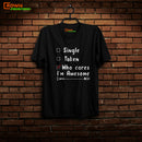 Crown T-Shirt Valentine Day Design (Black & White)