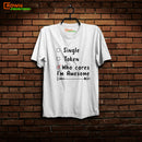 Crown T-Shirt Valentine Day Design (Black & White)